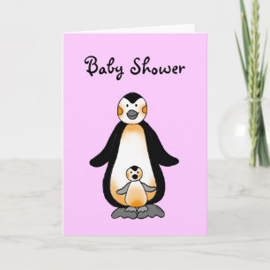 Daddy/Mommy & Baby Pinguine Einladung
