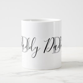 Daddy Monogram Grey Jumbo-Tasse