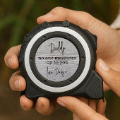 Daddy Niemand misst dir Wood Grain Maßband