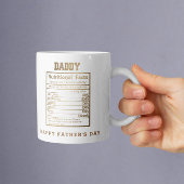 Daddy Nutritional Facts Vatertag Kaffeetasse