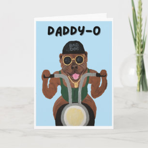 Daddy-O Alles Gute zum Geburtstag Pit Bull Biker Karte