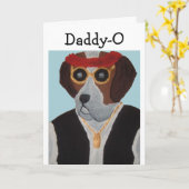 Daddy-O Bernhardiner-Typ Karte (Gelbe Blume)
