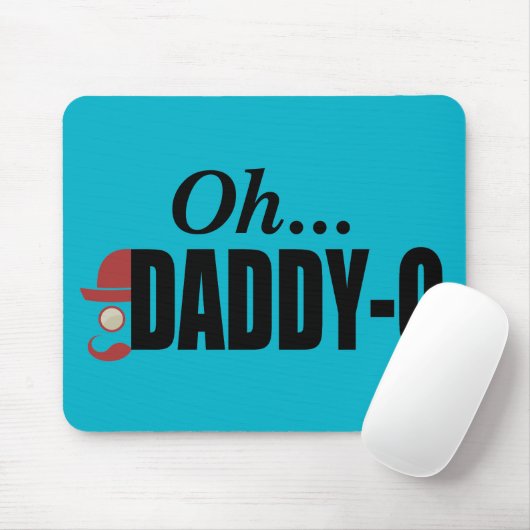 Daddy-O Hipster Man Mousepad (Mit Mouse)