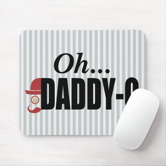 Daddy-O Hipster Man Mousepad (Mit Mouse)