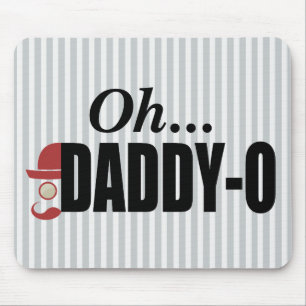 Daddy-O Hipster Man Mousepad