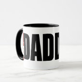 Daddy-O Hipster Vater Tasse (Vorderseite Links)