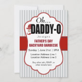 Daddy-O Vatertag Einladung (Vorderseite)