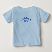 Daddy (oder irgendein Name) Matching Daddy's Boy Baby T-shirt (Vorderseite)