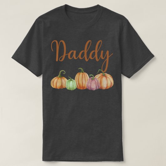 Daddy of Little Pumpkin First Birthday Autumn Pump T-Shirt (Design vorne)