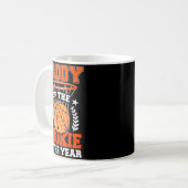 Daddy Of Rookie 1st Basketball Bday Theme Matching Kaffeetasse (Vorderseite Links)