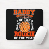 Daddy Of Rookie 1st Basketball Bday Theme Matching Mousepad (Mit Mouse)