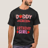 Daddy of The Berry First Birthday Girl Sweet Straw T-Shirt (Vorderseite)