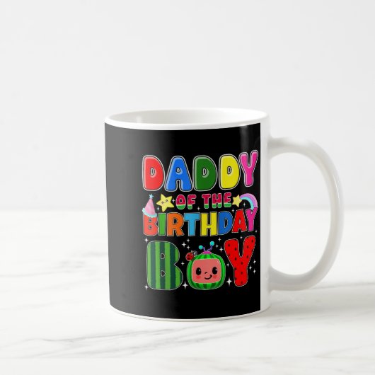 Daddy Of The Birthday Boy Melon Family Matching Fu Kaffeetasse (Rechts)