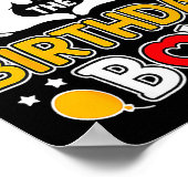 Daddy Of The Birthday Boy Shirt Matching Dad Son F Poster (Ecke)