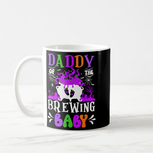 Daddy Of The Brewing Baby Dad To Be Halloween  Kaffeetasse (Links)