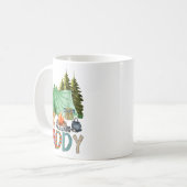 Daddy Of The Happy Camper 1st Birthday Bear Camng Kaffeetasse (Vorderseite Links)