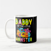 Daddy Of The Little Monster 1st Birthday Boy Party Kaffeetasse (Links)