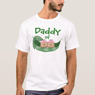 Daddy of Twin Girls (dunkle Haut) T-Shirt