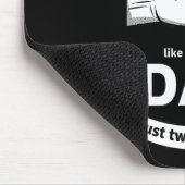 Daddy Of Two Dad Funny Father Of Two Fathers Day B Mousepad (Ecke)