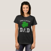 Daddy One Lucky Vater St Patricks Day Daddy Vather T-Shirt (Vorne ganz)