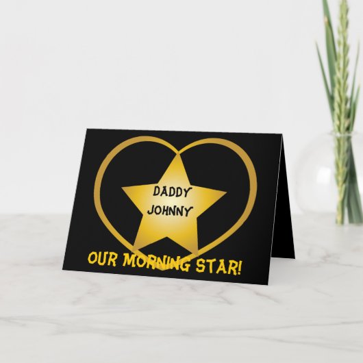 Daddy Our Morning Star!-Customizing Karte (Vorderseite)