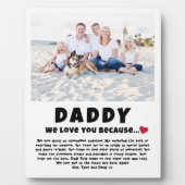 Daddy Personalisiertes Foto Geschenk von Kindern Fotoplatte (Vorderseite)
