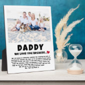 Daddy Personalisiertes Foto Geschenk von Kindern Fotoplatte (Seite)