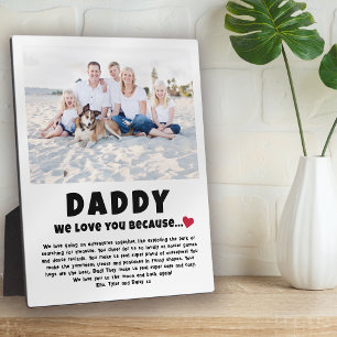 Daddy Personalisiertes Foto Geschenk von Kindern Fotoplatte