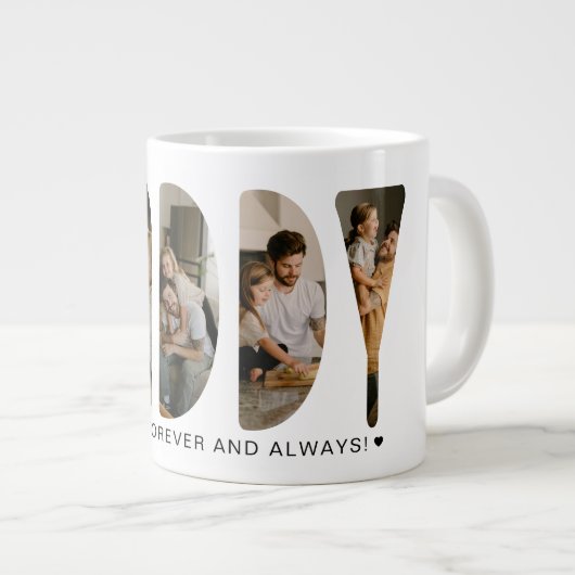 DADDY Photo Letters Jumbo-Tasse (Vorderseite Rechts)