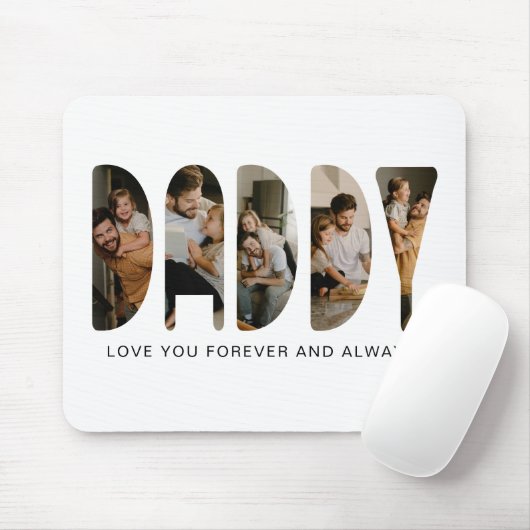 DADDY Photo Letters Mousepad (Mit Mouse)
