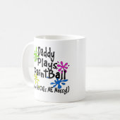 Daddy Plays Paintball Kaffeetasse (Vorderseite Links)
