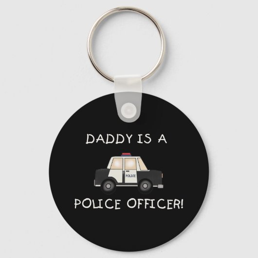 Daddy Police Officer Schlüsselanhänger (Vorderseite)