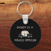 Daddy Police Officer Schlüsselanhänger (Vorderseite)