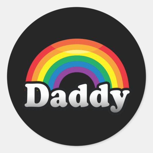 DADDY PRIDE RUNDER AUFKLEBER (Vorderseite)