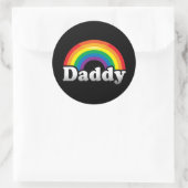 DADDY PRIDE RUNDER AUFKLEBER (Tasche)