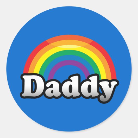 DADDY PRIDE RUNDER AUFKLEBER (Vorderseite)