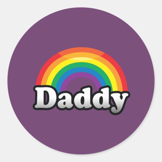 DADDY PRIDE RUNDER AUFKLEBER (Vorderseite)