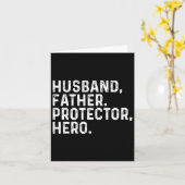 Daddy Protector Helden Vater Fathers Day 2025 Karte (Gelbe Blume)