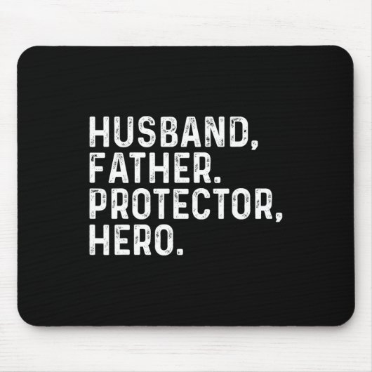 Daddy Protector Helden Vater Fathers Day 2025 Mousepad (Vorne)