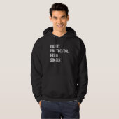Daddy Protector Hero Single Vater Hoodie (Vorne ganz)