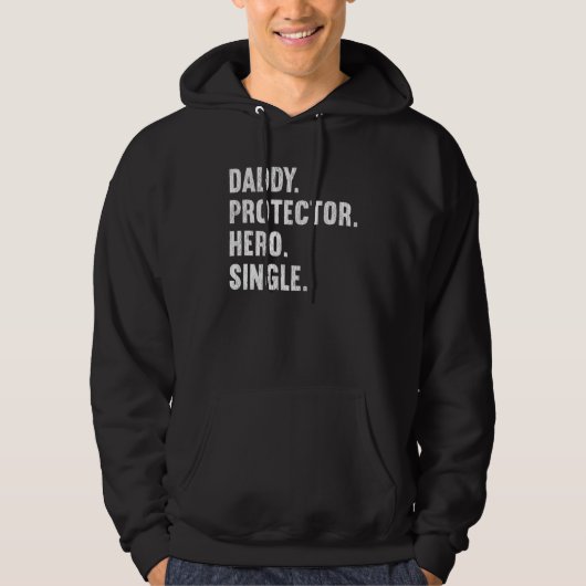 Daddy Protector Hero Single Vater Hoodie (Vorderseite)