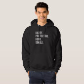 Daddy Protector Hero Single Vater Hoodie (Vorne ganz)