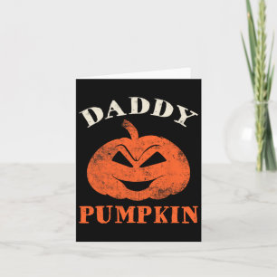 Daddy Pumpkin Matching Family Halloween Thanksgivi Karte