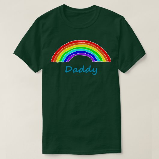 Daddy Rainbow zum Vatertag T-Shirt (Design vorne)