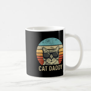 Daddy Retro Cat Sungles Cool Cat Vater Geschenke F Kaffeetasse
