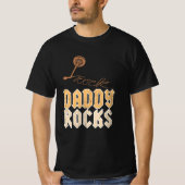 Daddy Rocks - Geschenk für Vater T-Shirt (Vorderseite)