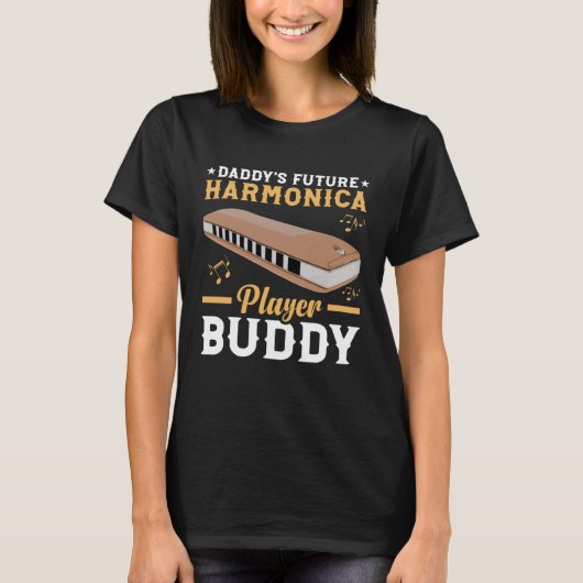 Daddy s Future Harmonica Player Harmonica Mouth Or T-Shirt (Vorderseite)