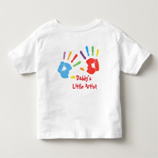 Daddy’s Little Artist – Kids T-Shirt (Rückseite)