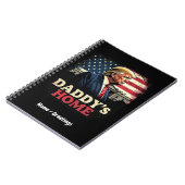 Daddy’s Zuhause 2025 A Patriotic & Funny Take Notizblock (Linke Seite)