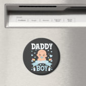 Daddy sagt Junge Schwangerschaft rosa oder blauer  Magnet (In Situ (Geschirrspüler))